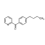 structure of CAS# 61780-16-3, (4-Butylphenyl)(2-Pyridinyl)Methanone;2-(4-Butylbenzoyl)pyridine;2-(4-n-Butylbenzoyl)pyridine