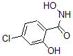 结构式 CAS# 61799-78-8, 4-氯-N,2-二羟基-苯甲酰胺