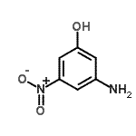 structure of CAS# 618-64-4, 3-Amino-5-Nitrophenol;3-amino-5-nitrophenol;5-amino-3-nitrophenol
