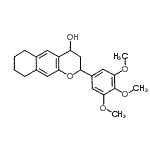CAS 登录号：618461-53-3， 2-(3,4,5-三甲氧基苯基)-3,4,6,7,8,9-六氢-2H-苯并[g]苯并吡喃-4-醇