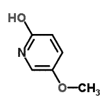 structure of CAS# 61941-79-5, 5-Methoxypyridin-2-Ol;2(1H)-Pyridinone,5-methoxy-;2-Pyridinol,5-methoxy-;5-Methoxy-2-pyridone