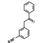 结构式 CAS# 62043-83-8, 3-(2-氧代-2-苯基乙基)苯甲腈