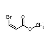 结构式 CAS# 6214-22-8, 甲基(2Z)-3-溴丙烯酸酯