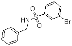 结构式 CAS# 625470-36-2, 3-溴-N-(苯基甲基)-苯磺酰胺