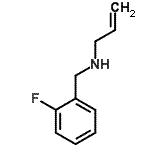 结构式 CAS# 626218-15-3, N-(2-氟苄基)-2-丙烯-1-胺