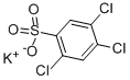 structure of CAS# 62625-17-6, 2,4,5-Trichlorobenzenesulfonic Acid Potassium Salt;Benzenesulfonic Acid, 2,4,5-Trichloro-, Potassium Salt;Potassium 2,4,5-Trichlorobenzenesulphonate