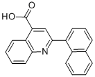 结构式 CAS# 6265-23-2, 2-萘-1-基-喹啉-4-羧酸