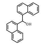 structure of CAS# 62784-66-1, Di-1-Naphthylmethanol;1-Naphthalenemethanol, α-1-naphthalenyl-;Di(1-naphthyl)methanol #