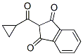 结构式 CAS# 6286-26-6, 2-(环丙烷羰基)茚-1,3-二酮