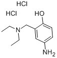 structure of CAS# 6297-14-9, 4-Amino-alpha-Diethylamino-o-Cresol Dihydrochloride;Nsc17568