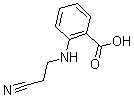 结构式 CAS# 62985-18-6, 2-[(2-氰基乙基)氨基]-苯甲酸