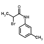 结构式 CAS# 630119-85-6, 2-溴-N-(3-甲基苯基)丙酰胺