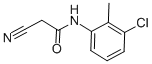 结构式 CAS# 63034-96-8, N-(3-氯-2-甲基-苯基)-2-氰基-乙酰胺