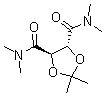 structure of CAS# 63126-29-4, N4,N4,N5,N5,2,2-Hexamethyl-(4R,5R)-1,3-Dioxolane-4,5-Dicarboxamide;Zinc00115982;St026268