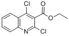 结构式 CAS# 6315-94-2, 2,4-二氯-喹啉-3-羧酸乙酯