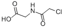 structure of CAS# 6319-96-6, N-Chloroacetylglycine;2-[(2-Chloro-1-Oxoethyl)Amino]Acetic Acid;2-(2-Chloroethanoylamino)Ethanoic Acid;C0878_Sigma