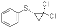 结构式 CAS# 63289-85-0, [(1S)-2,2-二氯环丙基]硫基苯