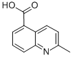 structure of CAS# 634-39-9, 2-Methyl-5-Quinolinecarboxylic acid;2-Methyl-5-Quinolinecarboxylic Acid;Nsc266128