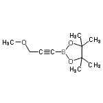 structure of CAS# 634196-63-7, 2-(3-Methoxy-1-propyn-1-yl)-4,4,5,5-tetramethyl-1,3,2-dioxaborolane;2-(3-Meth<wbr>oxy-1-pro<wbr>pyn-1-yl)<wbr>-4,4,5,5-<wbr>tetrameth<wbr>yl-(1,3,2<wbr>)dioxabor<wbr>olane;3-Methoxy-1-propyn-1-ylboronic acid pinacol ester;3-Methoxy-1-propyn-1-ylboronic acid, pinacol ester