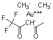 结构式 CAS# 63470-53-1, (SP-4-3)-二甲基(1,1,1-三氟-2,4-戊烷二酮)-金