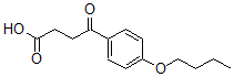 structure of CAS# 63471-88-5, 4-Butoxy-gamma-Oxo-Benzenebutanoic Acid;4-(4-BUTOXYPHENYL)-4-OXOBUTANOIC ACID;3-(4-N-BUTOXYBENZOYL)PROPIONIC ACID;4-(4-Butoxybenzoyl)-Propionic Acid