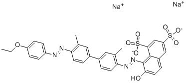 structure of CAS# 6358-29-8, Direct Fast Red 3B;Disodium (8Z)-8-[[4-[4-(4-Ethoxyphenyl)Azo-3-Methyl-Phenyl]-2-Methyl-Phenyl]Hydrazono]-7-Oxo-Naphthalene-1,3-Disulfonate;Disodium (8Z)-8-[[4-[4-(4-Ethoxyphenyl)Azo-3-Methylphenyl]-2-Methylphenyl]Hydrazono]-7-Oxonaphthalene-1,3-Disulfonate;Disodium (8Z)-8-[[4-[4-(4-Ethoxyphenyl)Azo-3-Methyl-Phenyl]-2-Methyl-Phenyl]Hydrazono]-7-Keto-Naphthalene-1,3-Disulfonate