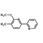 structure of CAS# 638353-16-9, 6-Methoxy-5-methyl-2,2'-bipyridine;2,2-Bipyridine,6-methoxy-5-methyl-;6-methoxy-5-methyl-2,2'-bipyridine