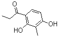 结构式 CAS# 63876-46-0, 1-(2,4-二羟基-3-甲基苯基)-1-丙酮