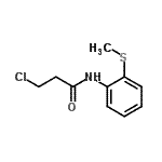 结构式 CAS# 6397-38-2, 3-氯-N-[2-(甲硫基)苯基]丙酰胺