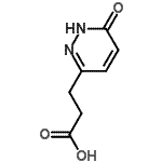 structure of CAS# 6397-53-1, 3-(6-Oxo-1,6-Dihydro-3-Pyridazinyl)Propanoic Acid;3-(6-oxo-1,6-dihydropyridazin-3-yl)propanoic acid;MFCD20502453