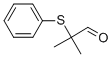 structure of CAS# 63996-66-7, 2-Methyl-2-(Phenylsulfanyl)Propanal;2-Methyl-2-Phenylsulfanyl-Propanal;2-Methyl-2-(Phenylthio)Propanal;2-Methyl-2-(Phenylthio)Propionaldehyde
