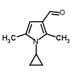 structure of CAS# 640264-45-5, 1-Cyclopropyl-2,5-dimethyl-1H-pyrrole-3-carbaldehyde;1-Cyclopropyl-2,5-dimethyl-1 H -pyrrole-3-carbalde;1-Cyclopropyl-2,5-dimethyl-1 H -pyrrole-3-carbaldehyde;1-cyclopropyl-2,5-dimethylpyrrole-3-carbaldehyde