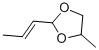 structure of CAS# 6413-13-4, 4-Methyl-2-(1-Propenyl)-1,3-Dioxolane;4-Methyl-2-[(E)-Prop-1-Enyl]-1,3-Dioxolane;1,3-Dioxolane, 4-Methyl-2-(1-Propenyl)-;4-Methyl-2-Propenyl-1,3-Dioxolane