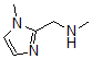 structure of CAS# 642075-19-2, N,1-Dimethyl-1H-Imidazole-2-Methanamine;N-Methyl-1-(1-Methyl-1H-Imidazol-2-Yl)Methanamine(SALTDATA: 2Hcl);METHYL-(1-METHYL-1H-IMIDAZOL-2-YLMETHYL)-AMINE;1H-Imidazole-2-Methanamine,N,1-Dimethyl-(9CI)