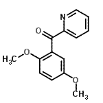 structure of CAS# 64306-56-5, (2,5-Dimethoxyphenyl)(2-pyridinyl)methanone;(2,5-dimethoxyphenyl)(2-pyridinyl)methanone;2-(2,5-Dimethoxybenzoyl)pyridine;MFCD04153497