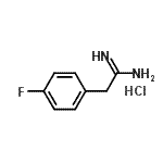 structure of CAS# 6437-40-7, 2-(4-Fluorophenyl)Ethanimidamide Hydrochloride (1:1);2-(4-Fluoro-phenyl)-acetamidine HCl;2-(4-Fluorophenyl)acetamidine hydrochloride;2-(4-Fluoro-phenyl)-acetamidine; hydrochloride