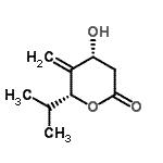 CAS 登录号：643755-75-3， (4R,6R)-4-羟基-6-异丙基-5-亚甲基四氢-2H-吡喃-2-酮