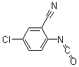 结构式 CAS# 64411-72-9, 5-氯-2-异氰酸-苯甲腈