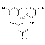 结构式 CAS# 64438-53-5, 钐(3+)三[(2Z)-4-氧代-2-戊烯-2-醇]
