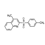 结构式 CAS# 64789-03-3, 4-甲基-2-[(4-甲基苯基)磺酰基]喹啉