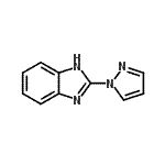 structure of CAS# 6488-88-6, 2-(1H-Pyrazol-1-Yl)-1H-Benzimidazole;2-(1H-Pyrazol-1-yl)-1H-1,3-benzodiazole;2-(1H-pyrazol-1-yl)-1H-benzo[d]imidazole;MFCD18807525