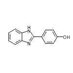 structure of CAS# 6504-13-8, 4-(1H-Benzimidazol-2-Yl)Phenol;4-(1H-benzo[d]imidazol-2-yl)phenol;4-(1H-Benzoimidazol-2-yl)-phenol;4-benzimidazol-2-ylphenol