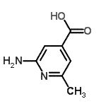 structure of CAS# 65169-64-4, 2-Amino-6-methylisonicotinic acid;2-Amino-6-methyl-4-pyridinecarboxylic acid