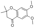 structure of CAS# 65383-61-1, 6,7-Dimethoxy-2,2-Dimethyl-4-Chromanone;6,7-Dimethoxy-2,2-Dimethyl-Chroman-4-One;6,7-Dimethoxy-2,2-Dimethyl-4-Chromanone;St5319897