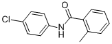 structure of CAS# 65492-63-9, N-(4-Chlorophenyl)-2-Methyl-Benzamide;N-(4-Chlorophenyl)-2-Methyl-Benzamide;Nsc26405;Ald-N011183