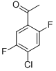 structure of CAS# 655-12-9, 4'-Chloro-2',5'-Difluoroacetophenone;1-(4-Chloro-2,5-Difluorophenyl)Ethan-1-One;4'-Chloro-2',5'-Difluoroacetophenone 97%;4'-Chloro-2',5'-Difluoroacetophenone97%