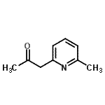 structure of CAS# 65702-08-1, 1-(6-Methyl-2-pyridinyl)acetone;1-(6-Methyl-2-pyridinyl)acetone #;1-(6-methylpyridin-2-yl)acetone;MFCD08572177