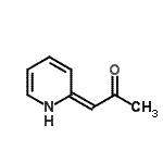 结构式 CAS# 65702-11-6, (1E)-1-(2(1H)-吡啶基亚基)丙酮