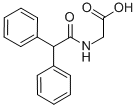 结构式 CAS# 65707-74-6, N-二苯基乙酰基甘氨酸