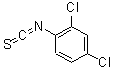 structure of CAS# 6590-96-1, 2,4-Dichloro-1-Isothiocyanato-Benzene;2,4-Dichloro-1-Isothiocyanato-Benzene;36230_Fluka;2,4-Dichlorophenyl Isothiocyanate